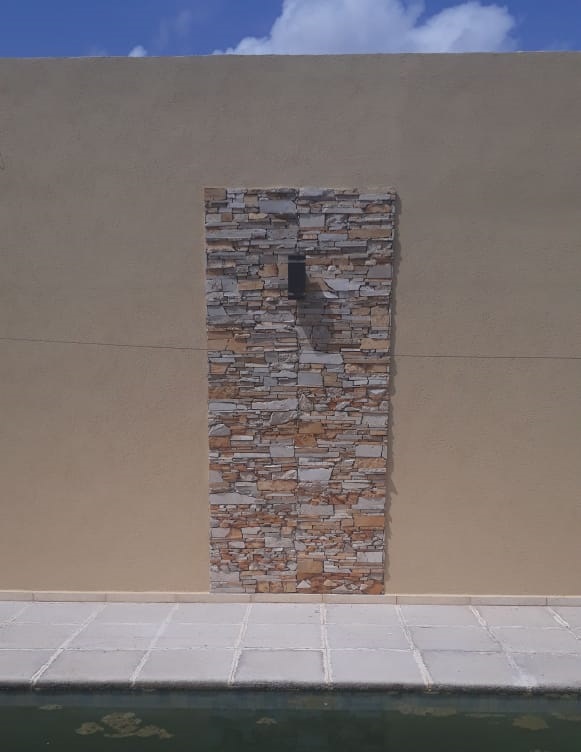 PLACA MURETE TRAVERTINO 15X60