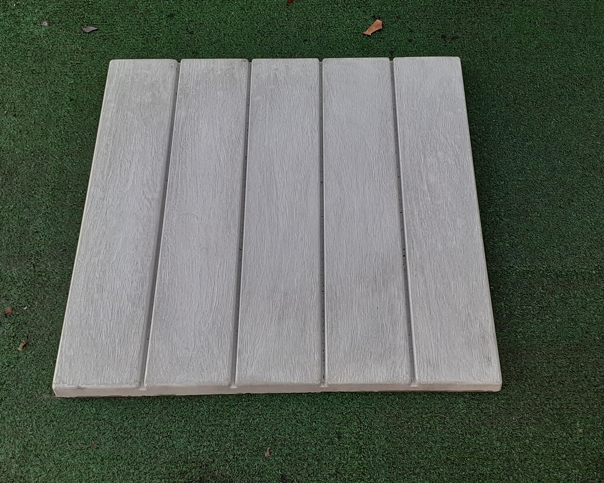 Baldoson Cemento Simil Deck 50x50x3cm