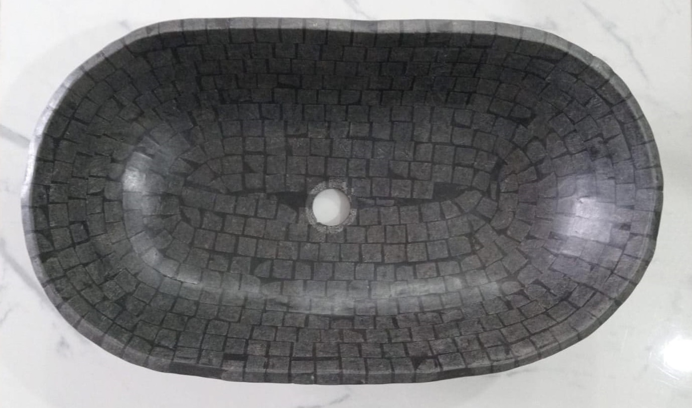 BACHA FLORENCIA BLACK 60X34 PARA LAVAMANOS