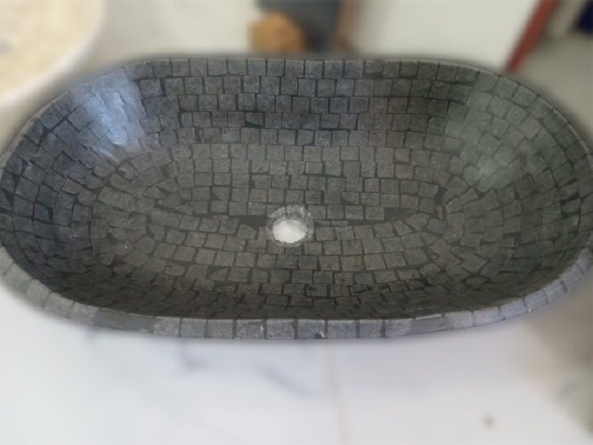 BACHA FLORENCIA BLACK 60X34 PARA LAVAMANOS