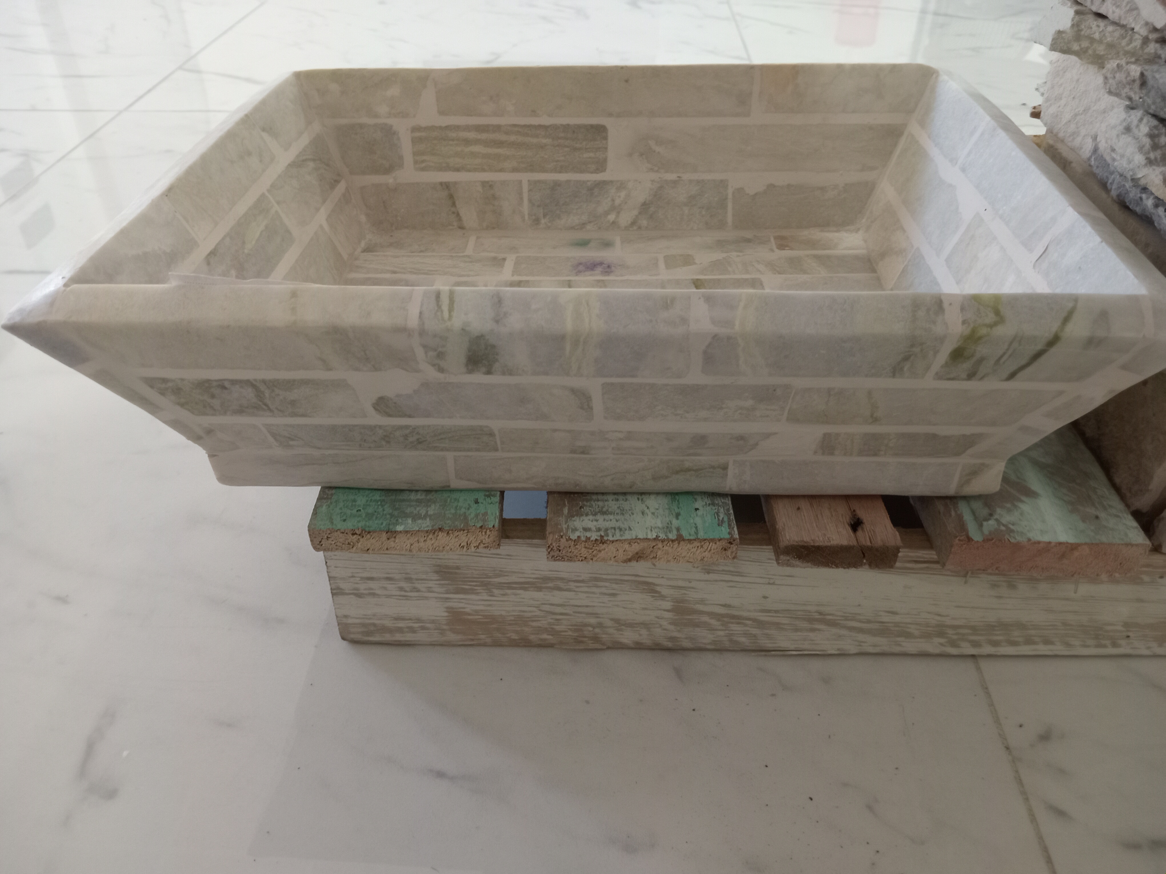 BACHA MILAN CARRARA PARA LAVAMANOS 42x32x10