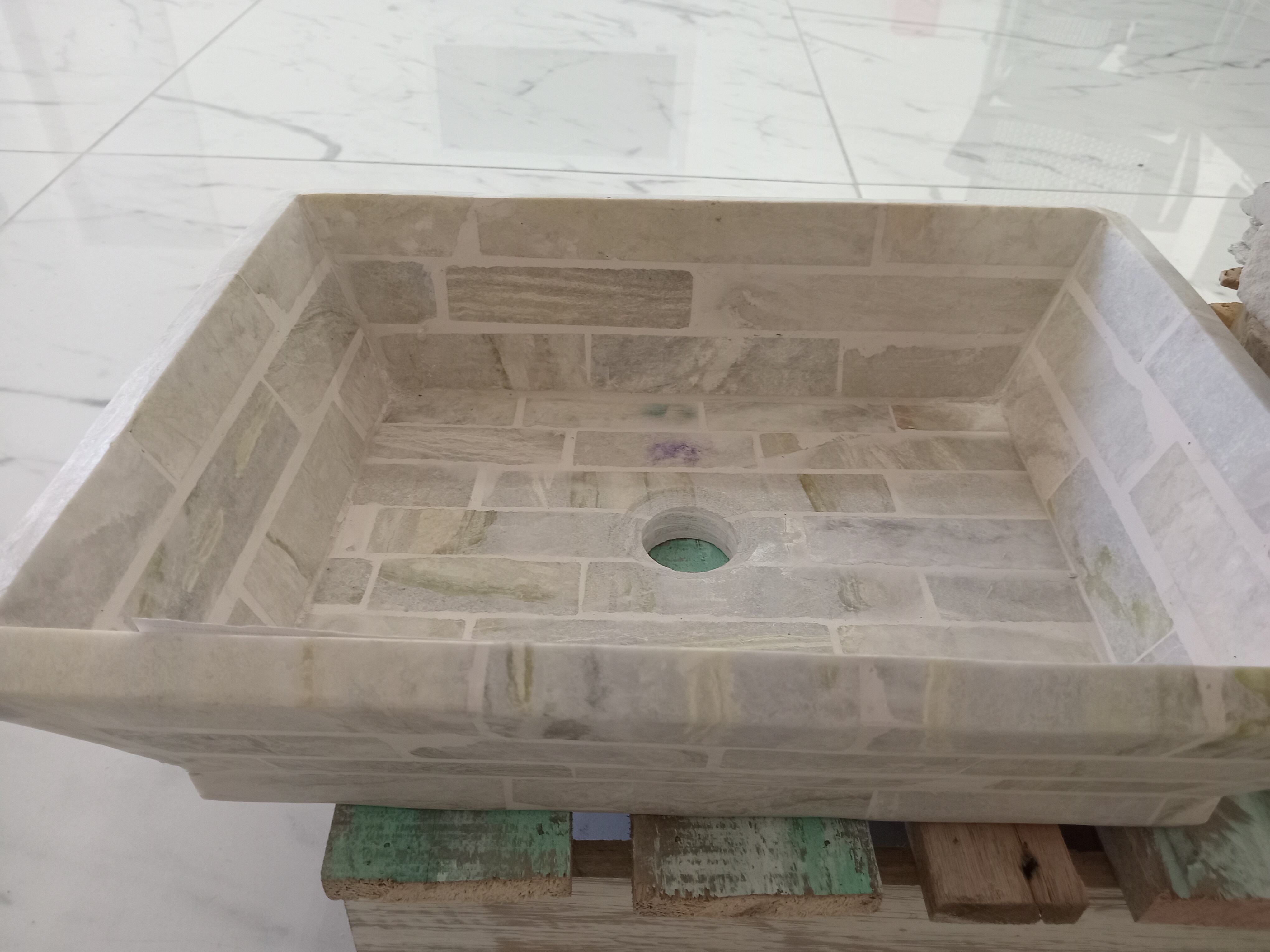 BACHA MILAN CARRARA PARA LAVAMANOS 42x32x10