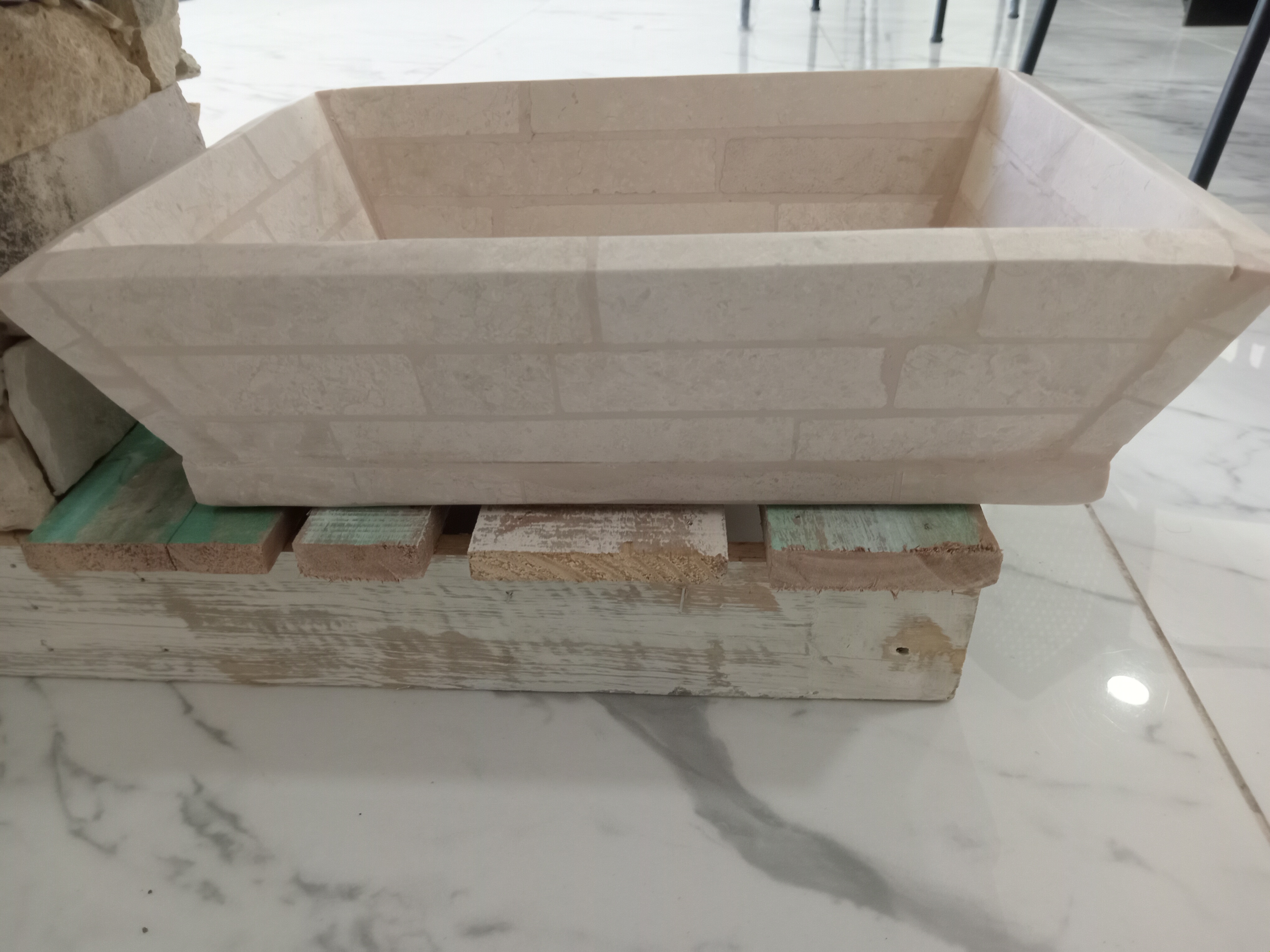 BACHA MILAN TRAVERTINO PARA LAVAMANOS 42x32x10