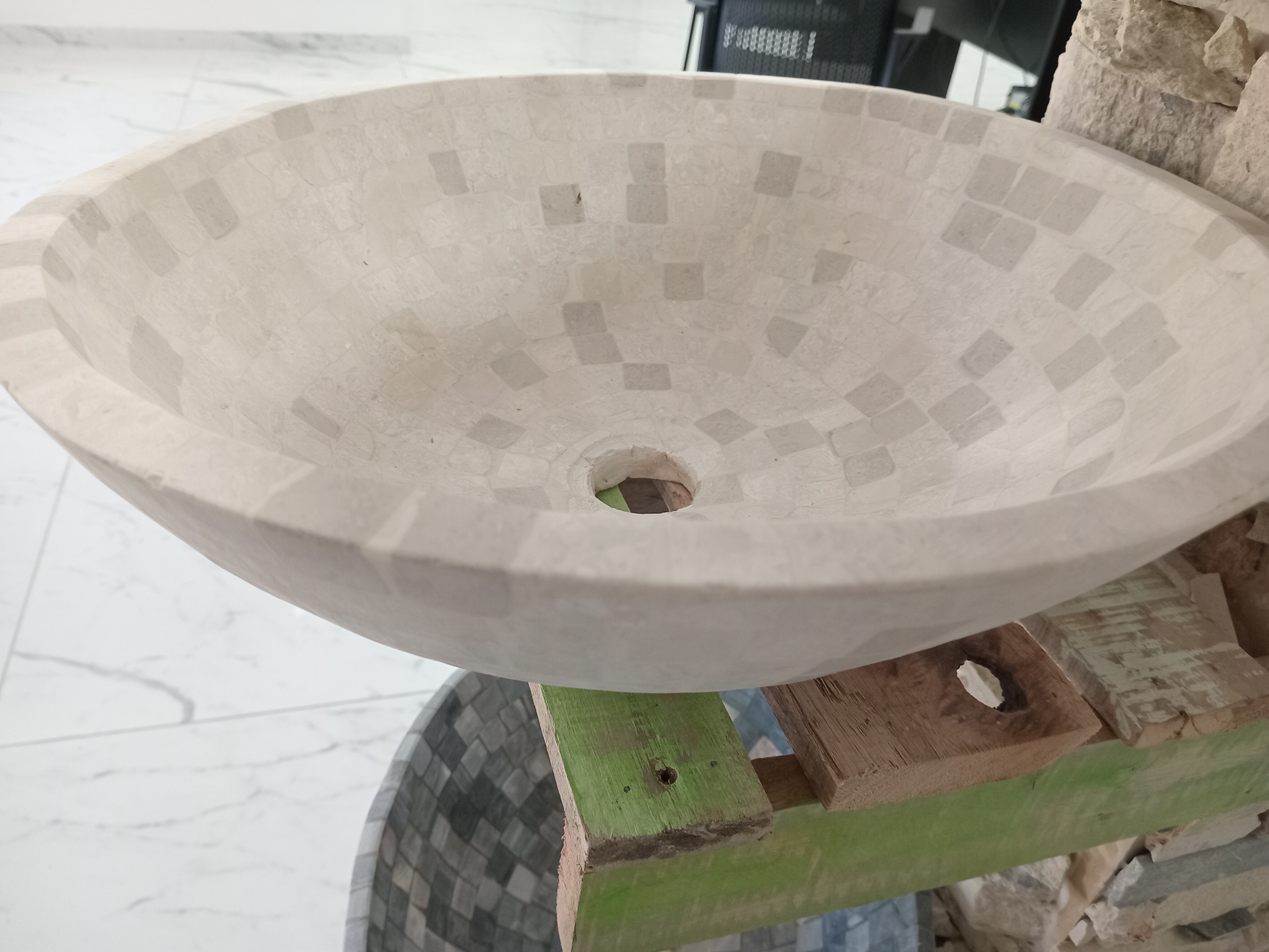 BACHA ROMA MARFIL PARA LAVAMANOS