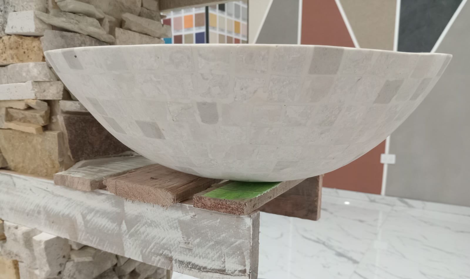 BACHA ROMA MARFIL PARA LAVAMANOS