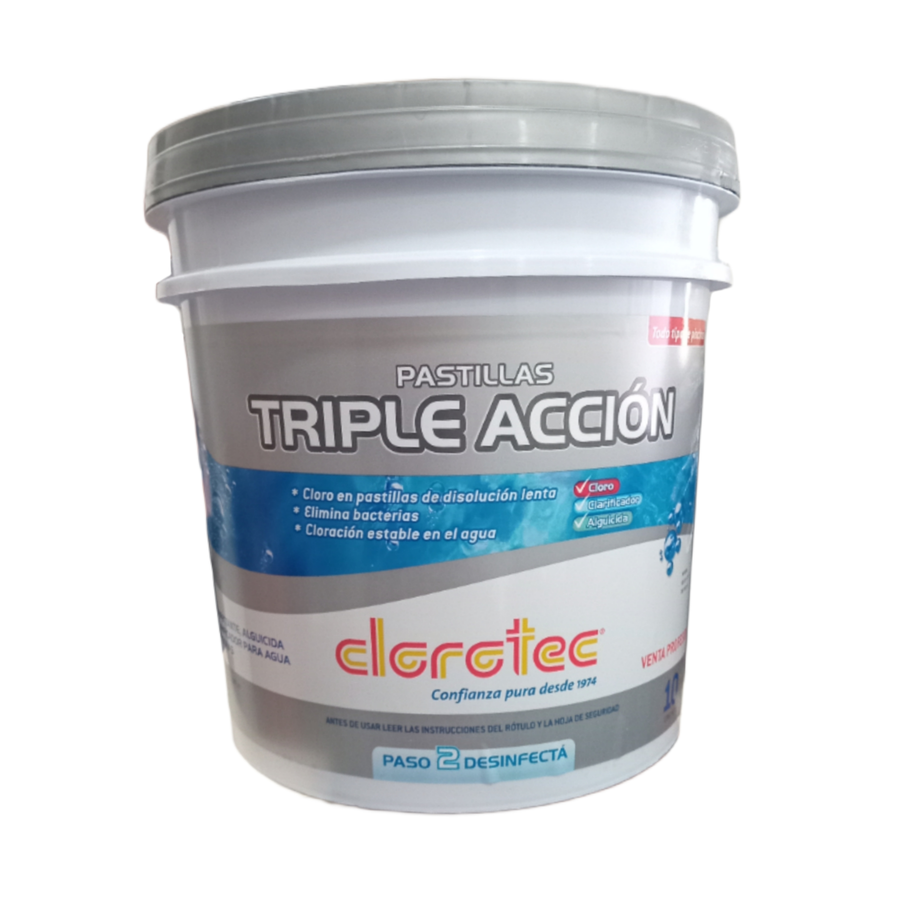 5 PASTILLAS DE CLORO PARA PILETA TRIPLE ACCIÓN